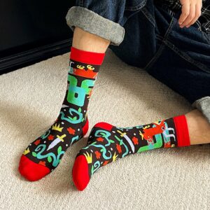 KYLIE CRAZY – Κάλτσες Δράκος & Ξίφη με Fantasy Μοτίβα