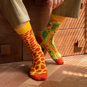 KYLIE CRAZY – Giraffe Safari Socks